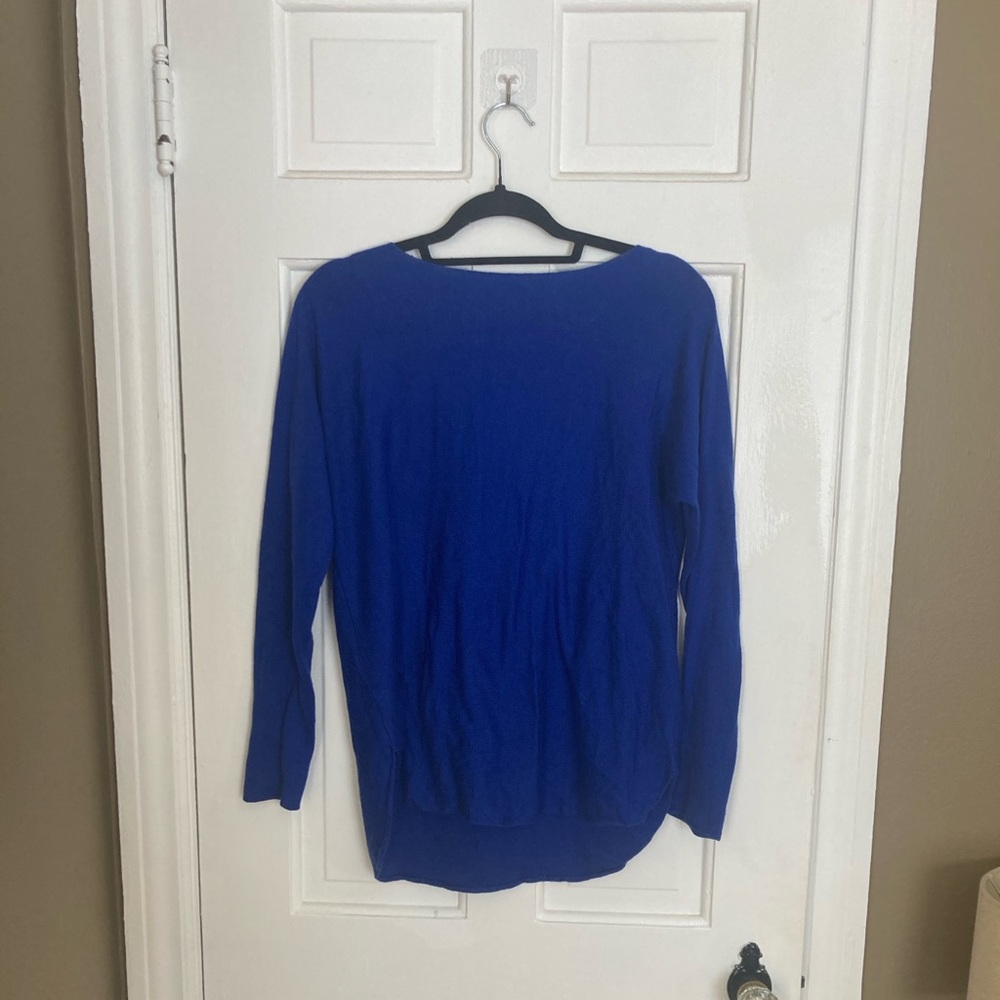 INC colbalt blue wool blend sweater size S